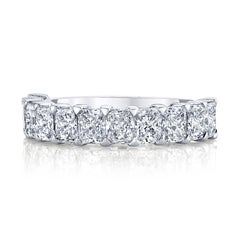 Radiant Cut Diamonds Half Way Eternity Band