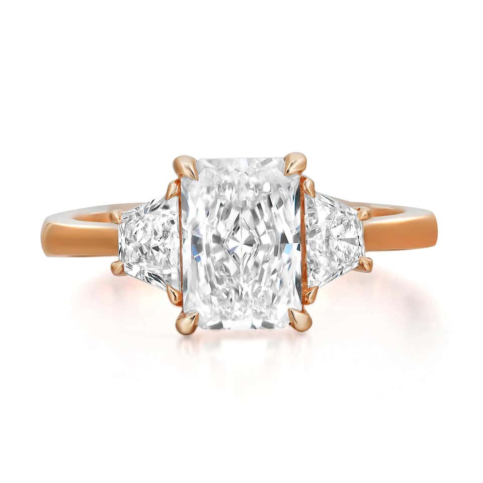 Radiant Side Radiant Cut With Trillion Side Stones - 21 For Sale on 1stDibs ...