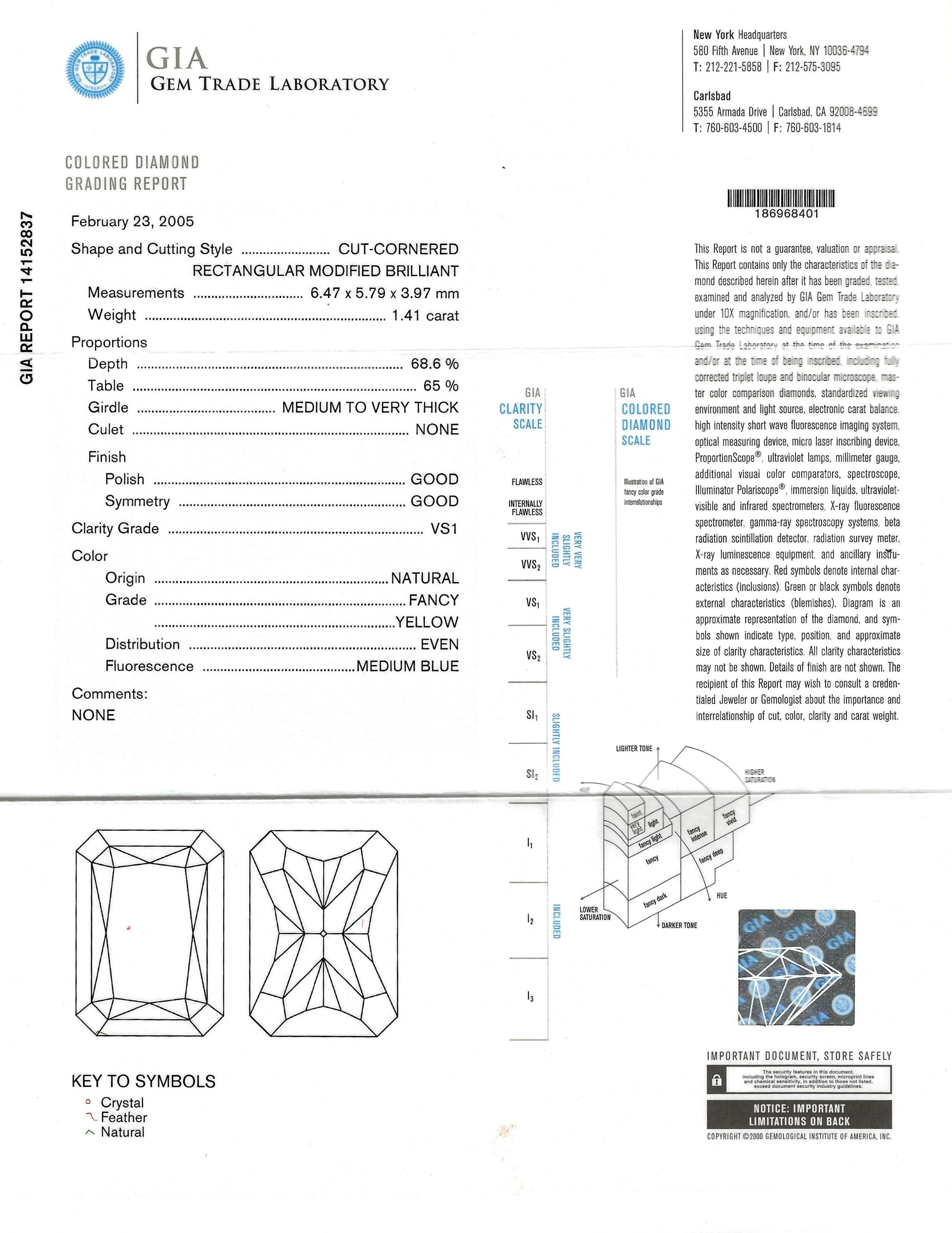 Platin-Verlobungsring mit strahlendem, natürlichem, gelbem Fancy-Diamant und Halo, GIA im Angebot 14