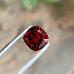Radiant Cut Rhodolite Garnet Deep Raspberry Red Natural Gem for Fine Jewelry
