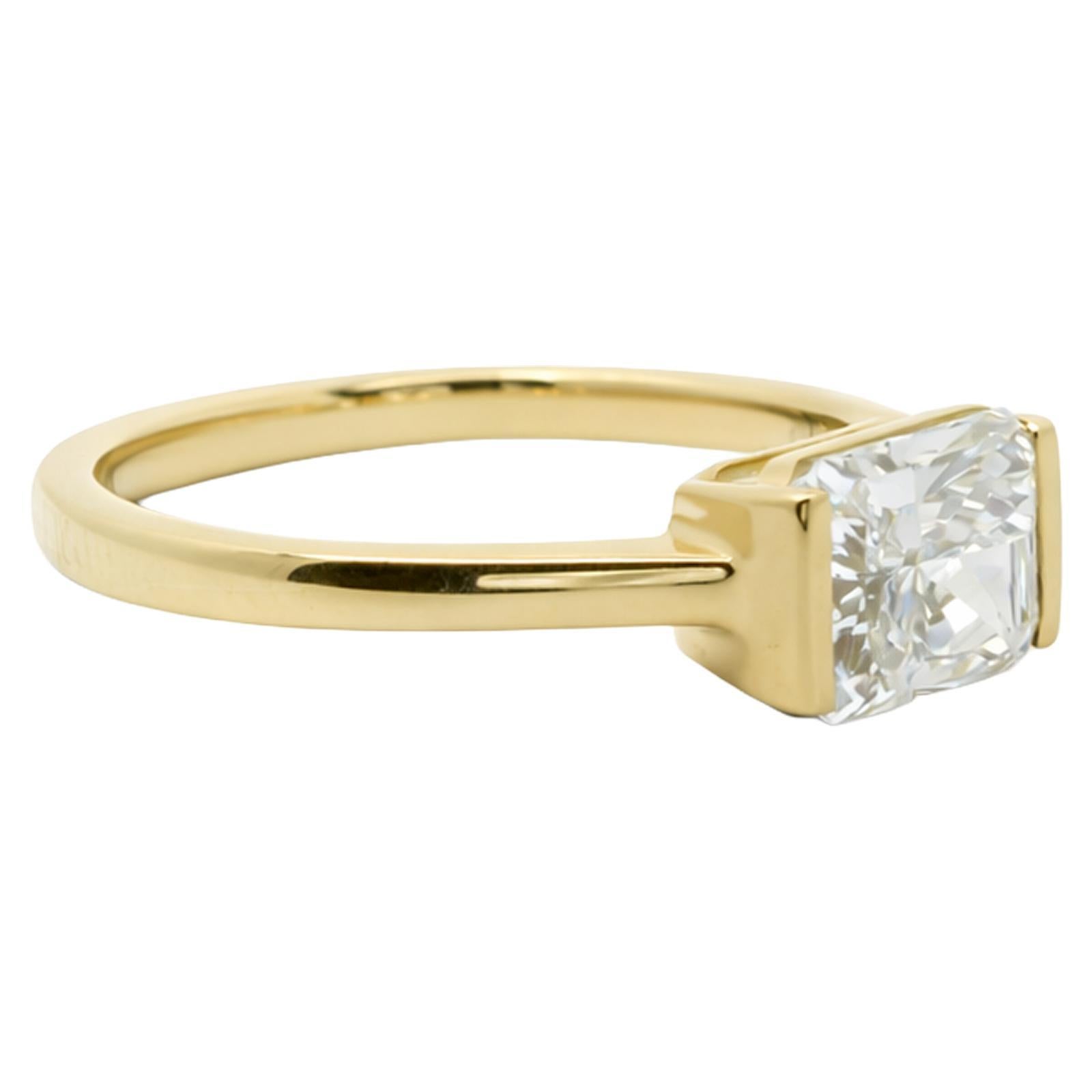 Radiant Cut Solitaire Ring - image 2