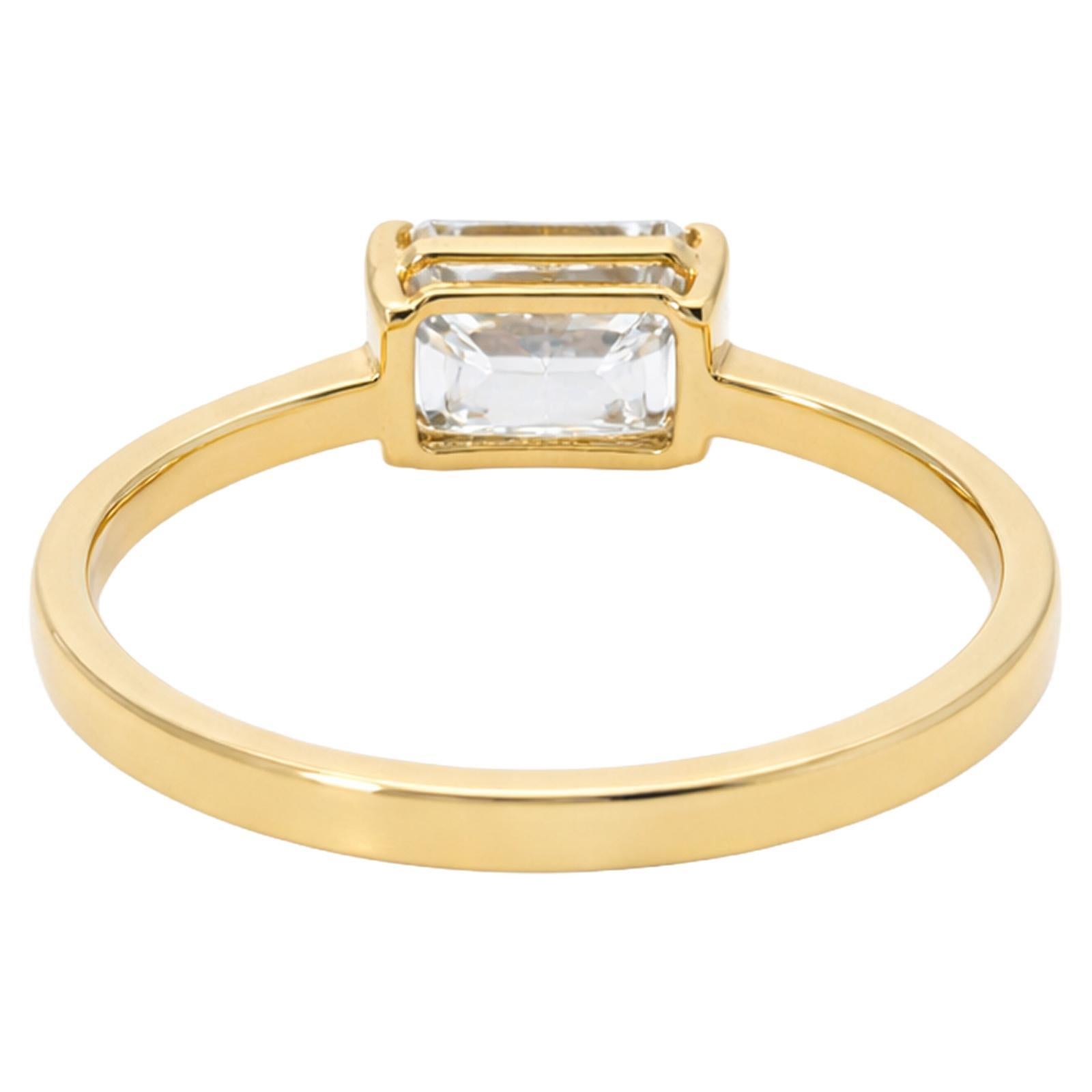Radiant Cut Solitaire Ring - image 3