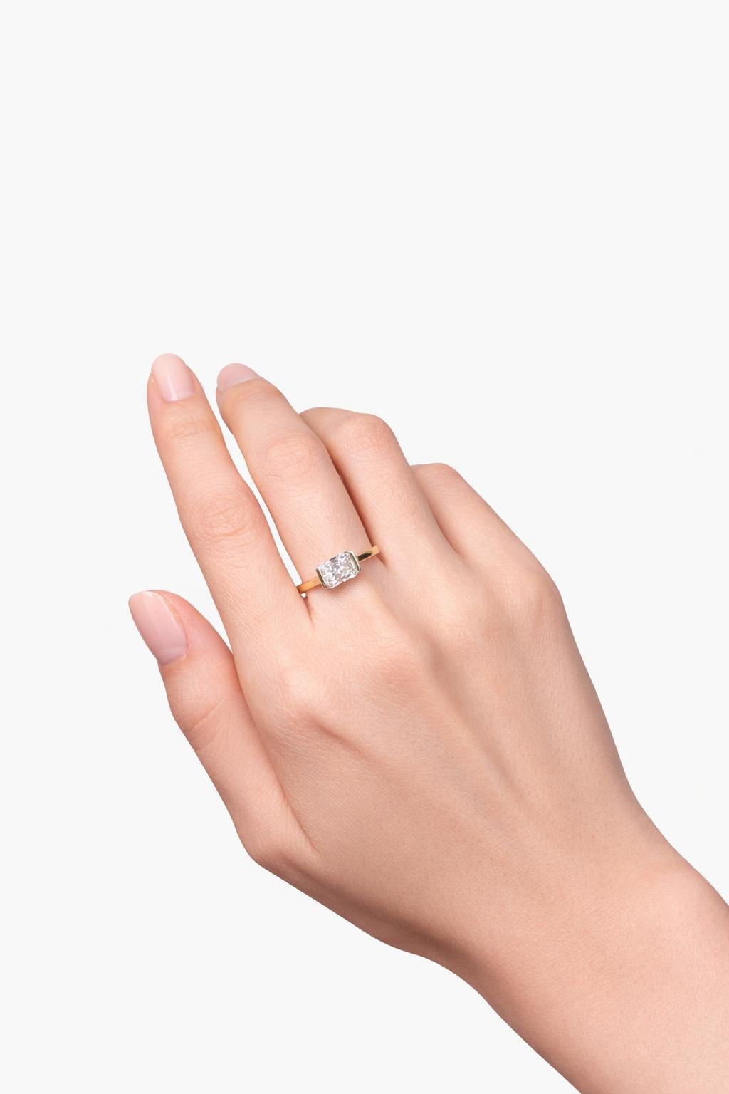 Radiant Cut Solitaire Ring - image 4