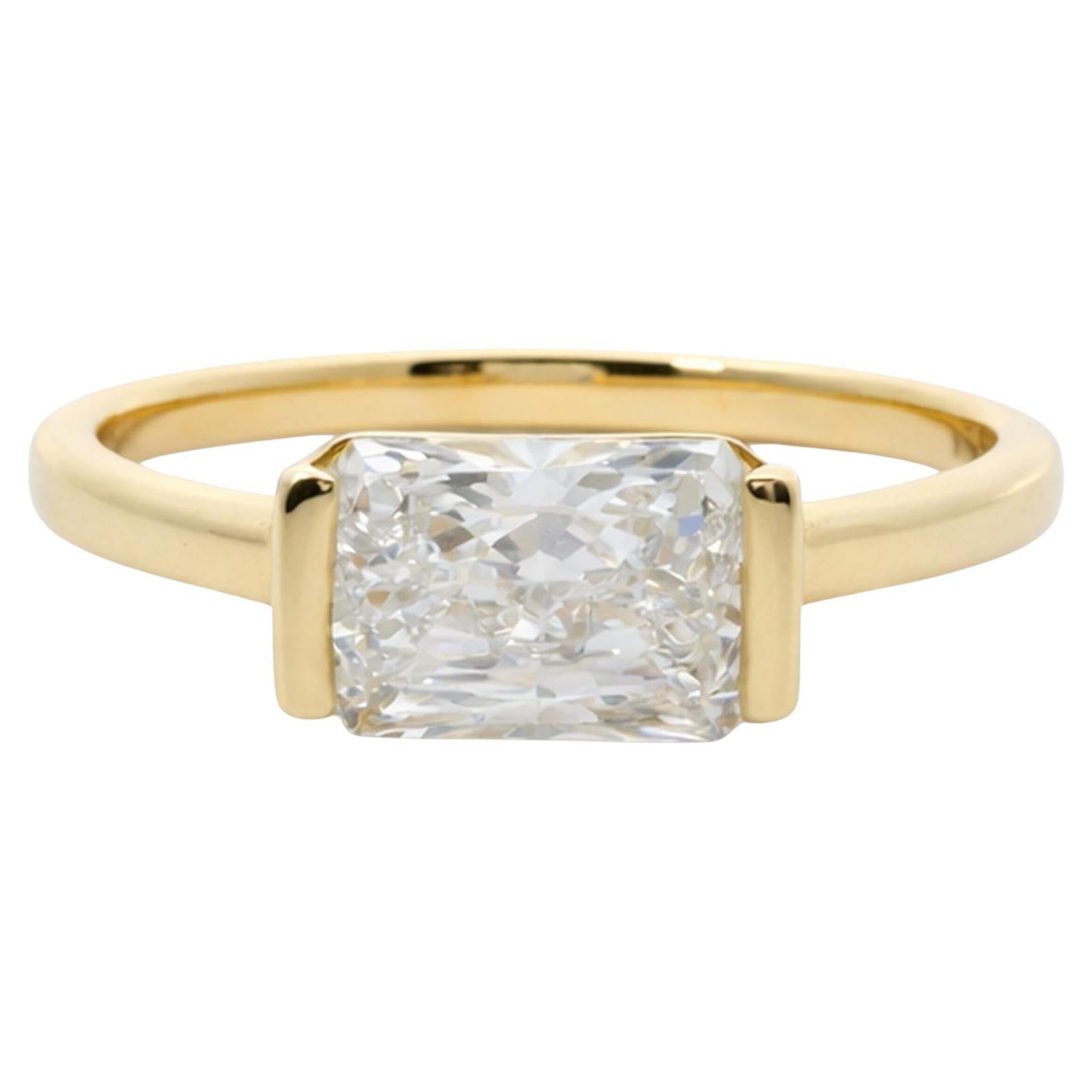 Radiant Cut Solitaire Ring For Sale