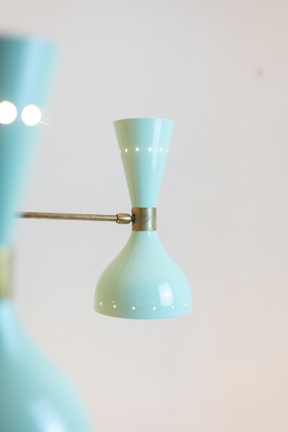 Radiante araña en forma de diábolo con 12 luces. Contemporáneo. Siglo XXI y contemporáneo en venta