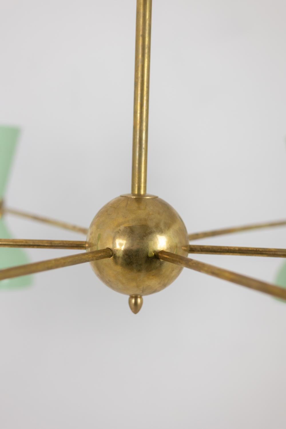 Radiante araña en forma de diábolo con 12 luces. Contemporáneo. en venta 1