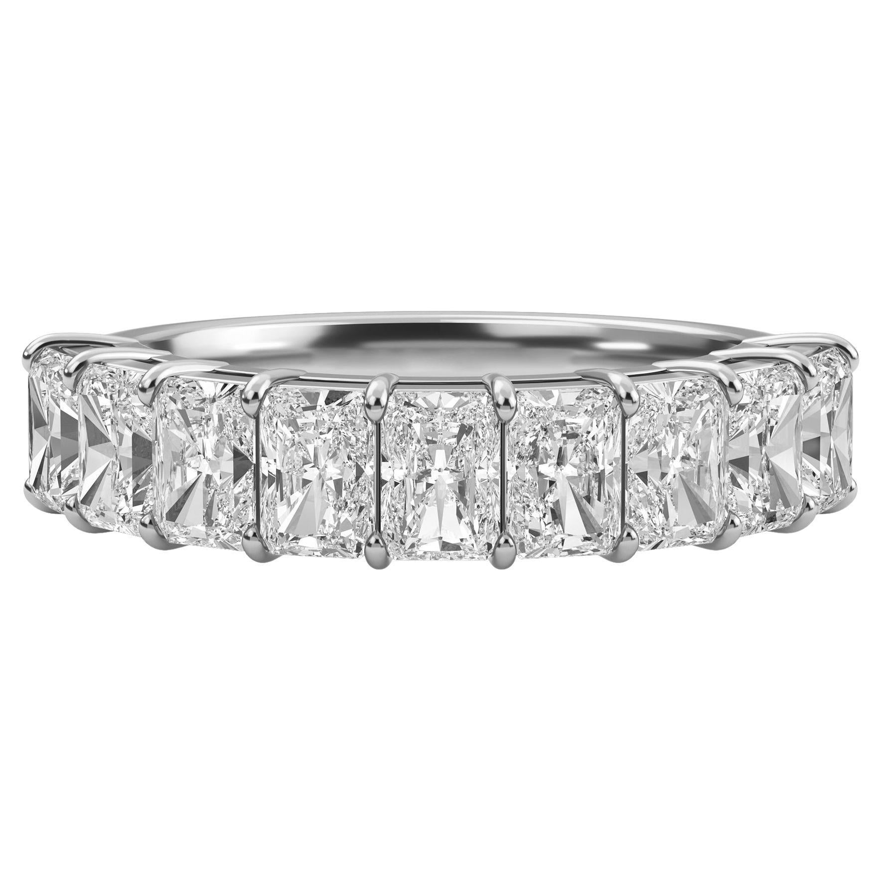 Radiant Diamond Anniversary Band, 1.48 Total Carat Weight For Sale