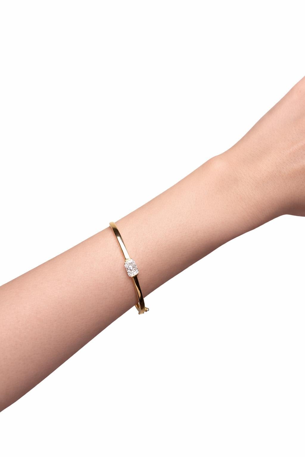 Radiant Diamond Bangle - image 4