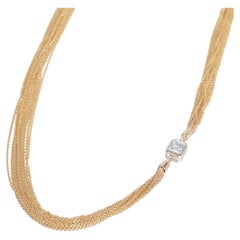 Radiant Diamond Chain Necklace