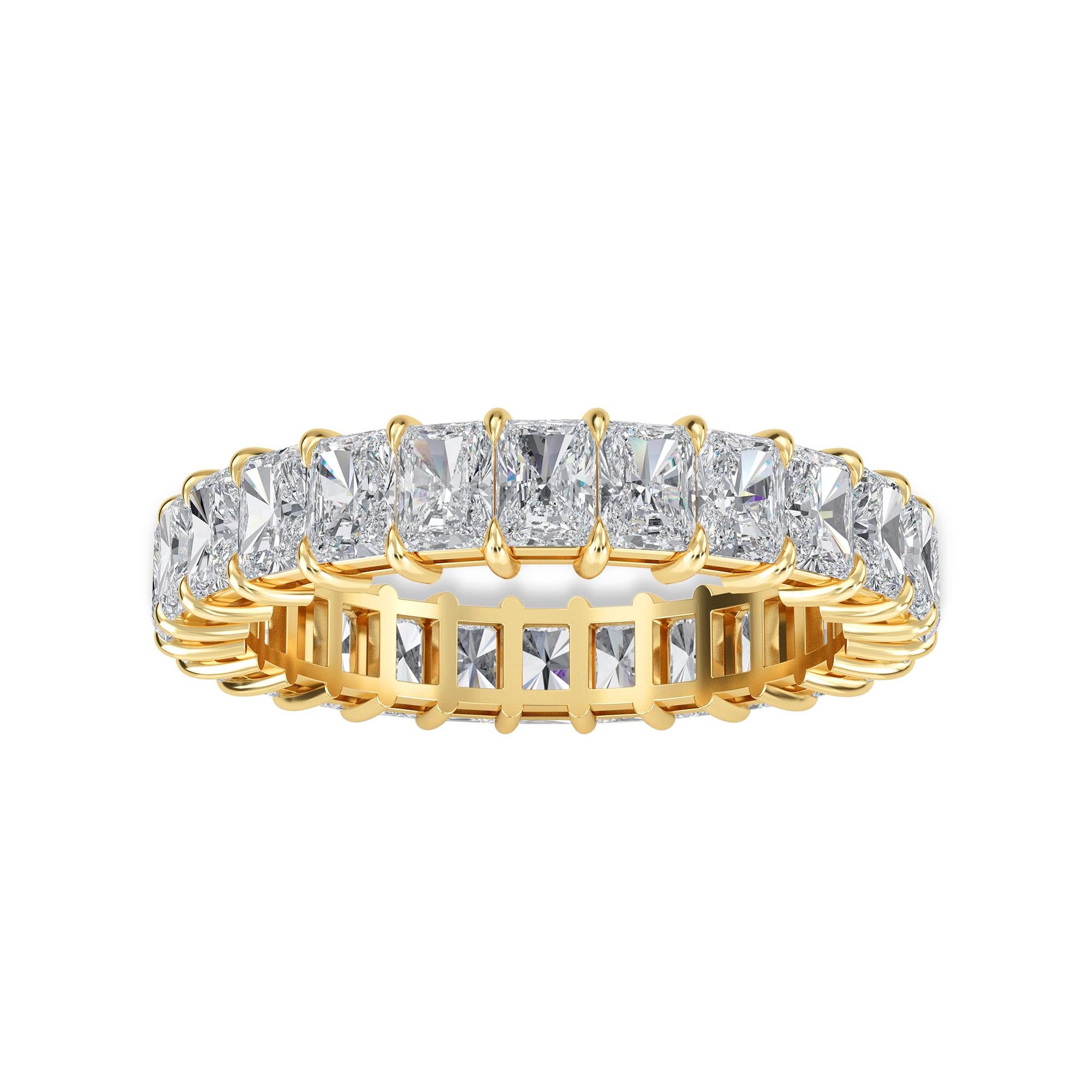 Radiant Cut Radiant Diamond Eternity Band, 2.75 Total Carat Weight For Sale