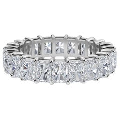 Radiant Diamond Eternity Band, 4.50 Total Carat Weight