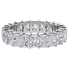 Used Radiant Diamond Eternity Band, 4.77 Total Carat Weight