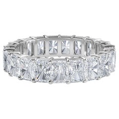 Bracelet d'éternité en diamants rayonnants, poids total de 5,58 carats