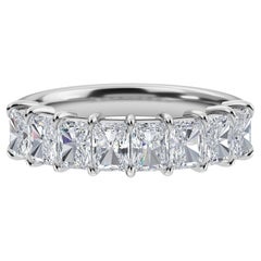 Radiant Diamond Partway Band, 1.69 Total Carat Weight