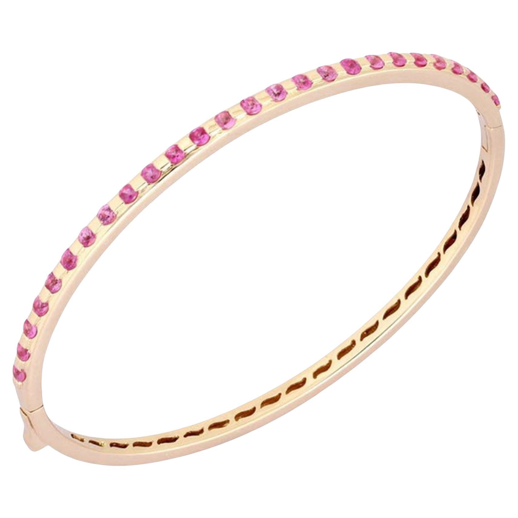 Radiant Elegance 14K (or 18k upon request) Yellow Gold Bangle Bracelet
