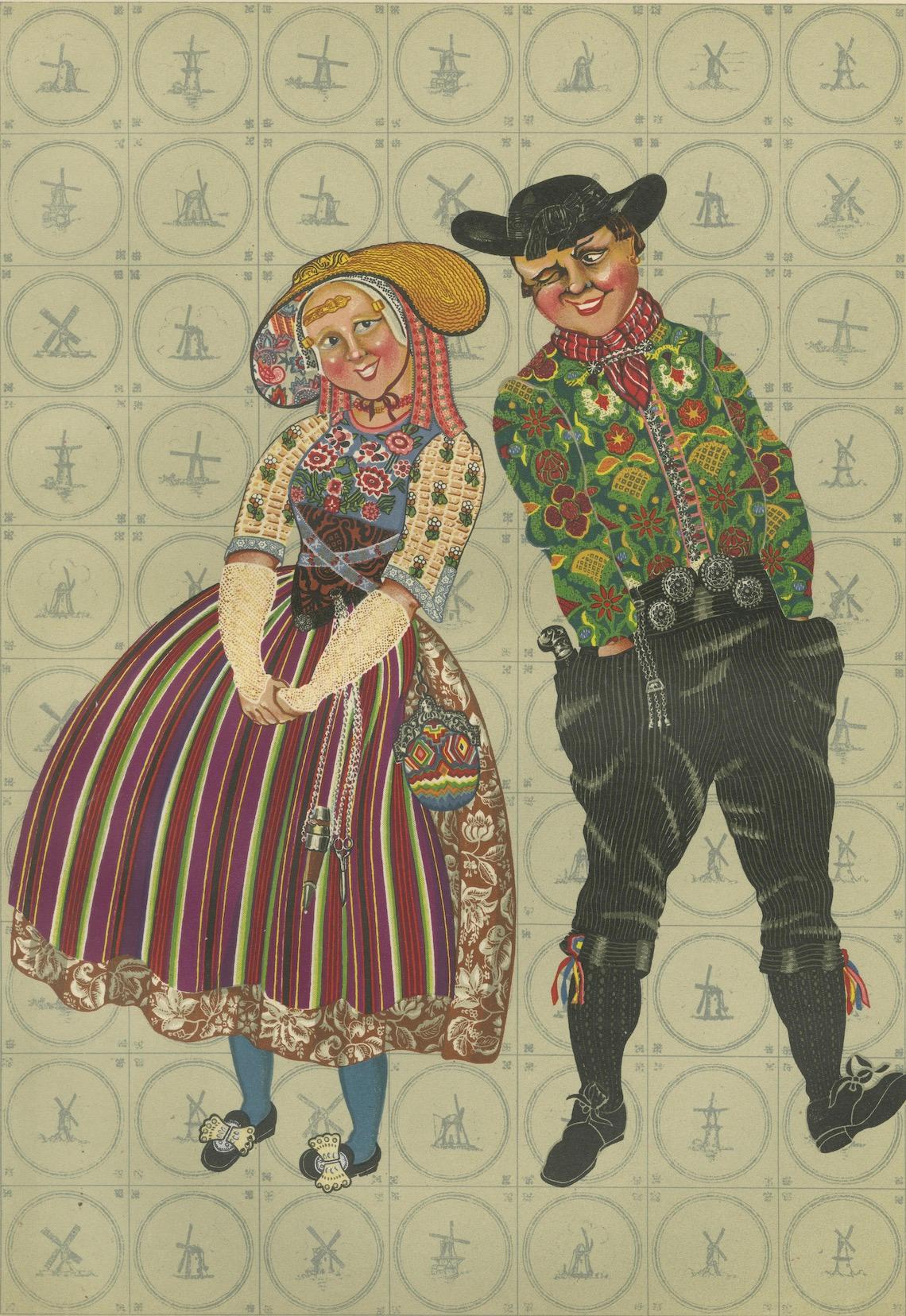 Abito da festa della coppia di South Beveland, ca. 1780-1840, Pubblicato nel 1932 in vendita 2