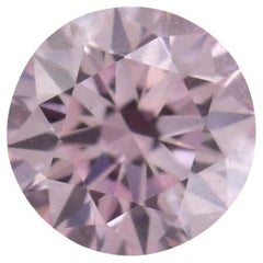 Radiante Diamante Brillante Redondo Rosa Fantasía Certificado GIA de 0,25 Toneladas con Claridad VS1