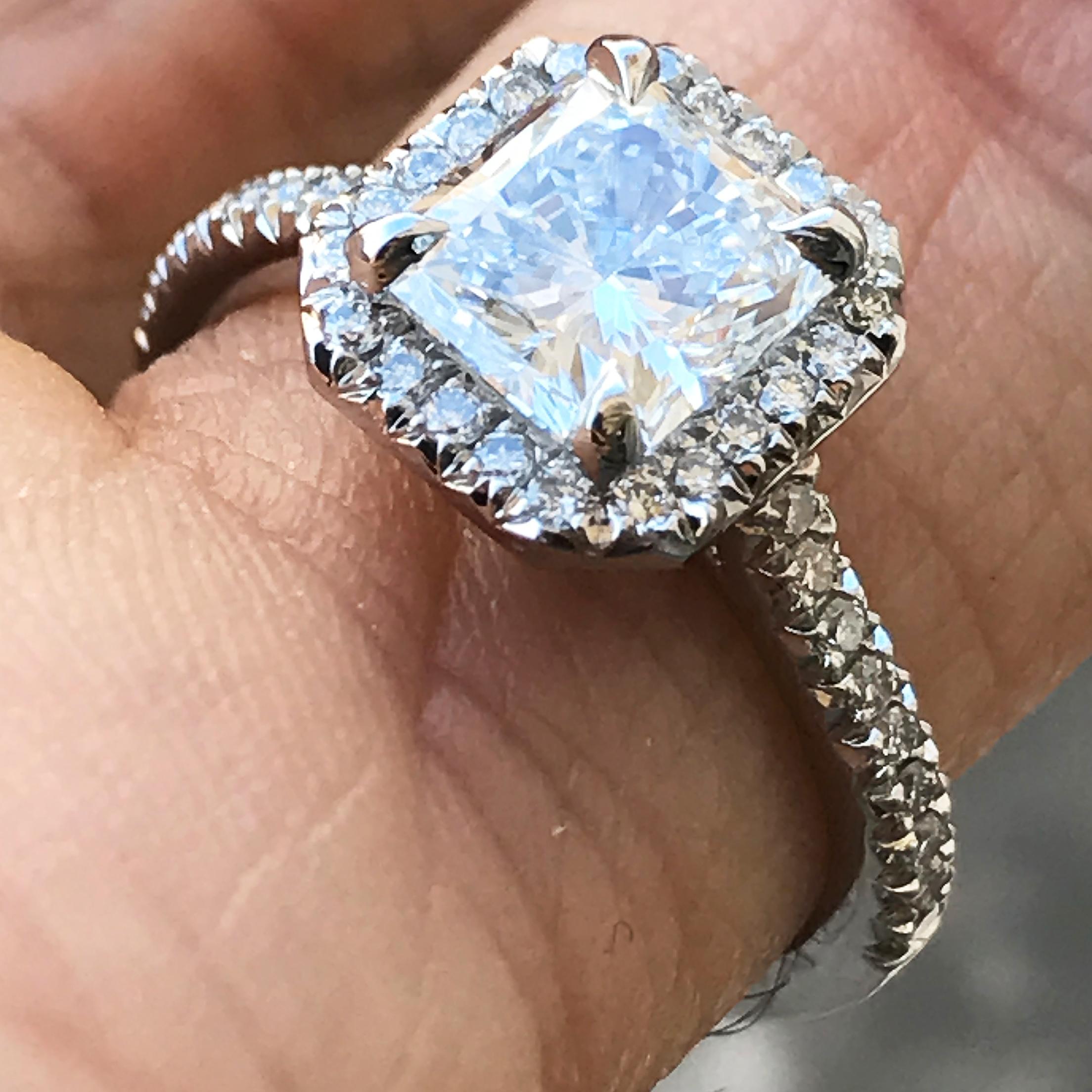 Can be sized to any finger size, ring will be made to order and take approximately 3-6 business weeks.

Price shown is for diamond with the ring in your size, if you want to use your own diamond or a different one to change the price please message