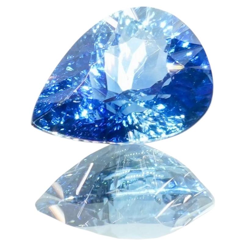 Radiant Kiriko Cut Blue Sapphire 0.96 Carats, Custom Precision Cut For Sale
