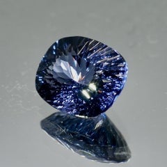 Radiant Kiriko Cut Blue Spinel 0.73 Carats, Custom Precision Cut