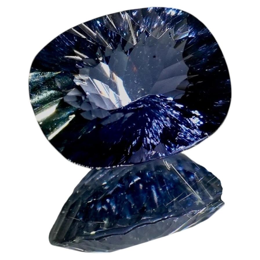 Radiant Kiriko Cut Blue Spinel 0.73 Carats, Custom Precision Cut
