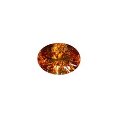 Radiant Kiriko Cut Spessartite Garnet 1.38 Carat, Custom Precision Cut
