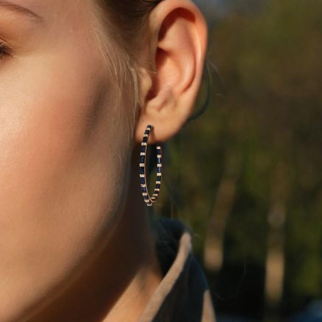 Embrace the celestial beauty of the Radiant Nebula 14K Yellow Gold Hoops Earrings, where elegance meets the mystique of the stars. Crafted in 14K yellow gold, these earrings feature an exquisite arrangement of natural diamonds that radiate outwards