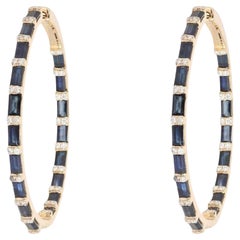 Nébuleuse radieuse Boucles d'oreilles en or jaune 14K