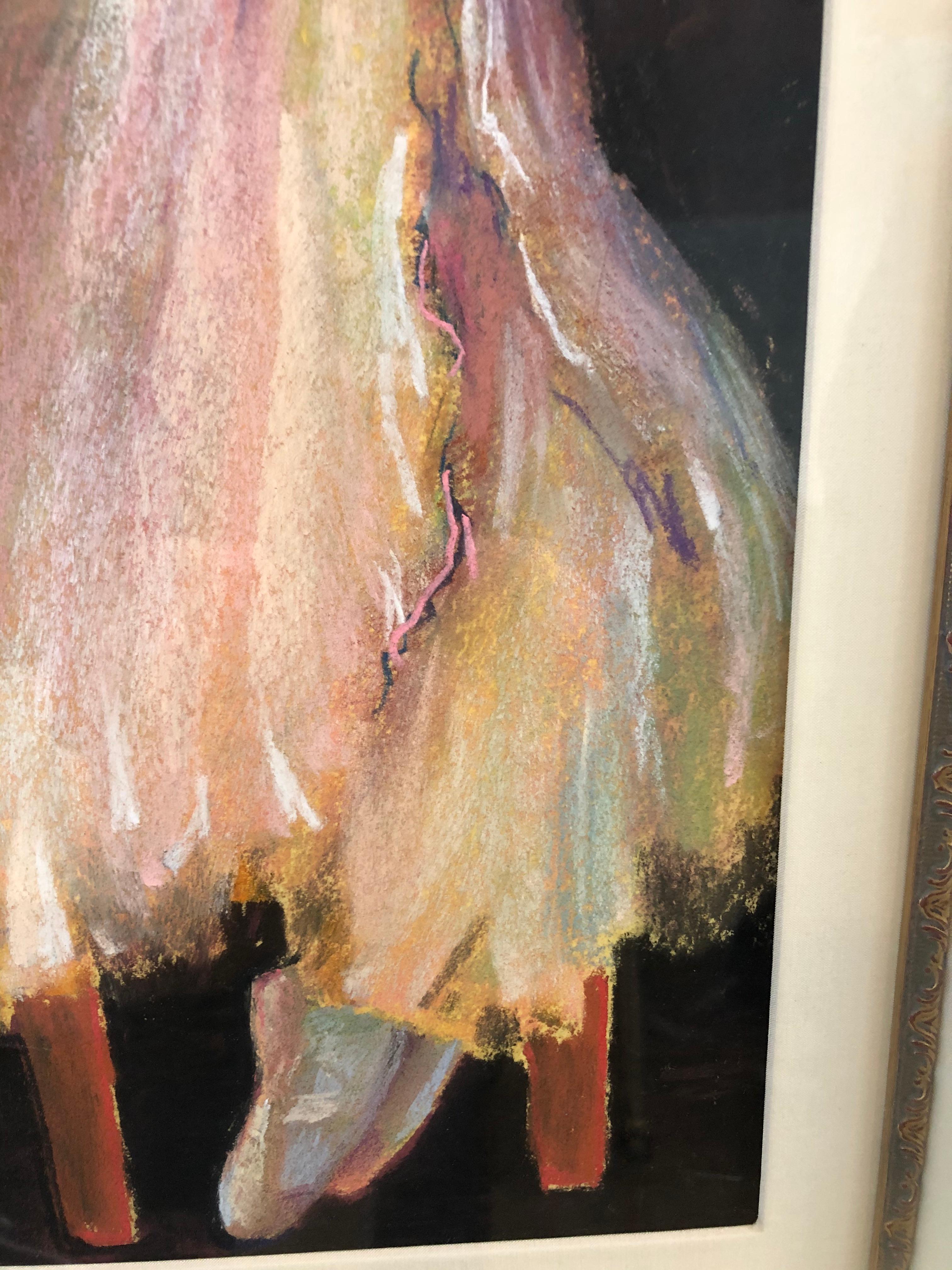 Radiant Pastell von Tänzern von der renommierten Künstlerin Alice Pritchard (Papier) im Angebot
