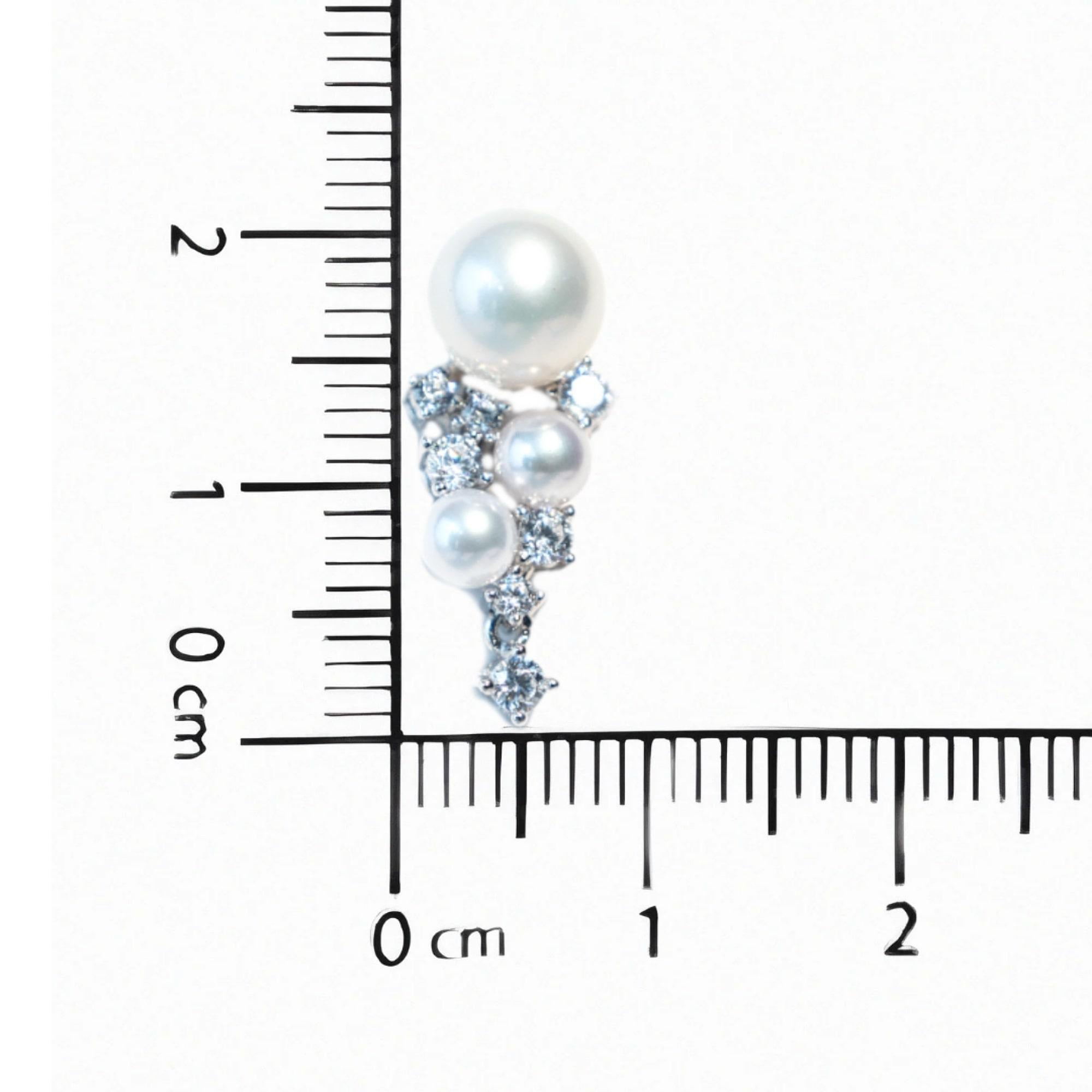 Donna Orecchini con perle radianti in argento sterling in vendita