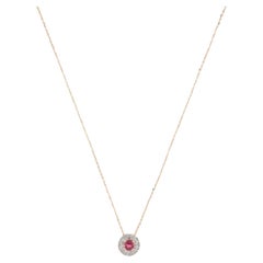 14K Tourmaline & Diamond Pendant Necklace: Exquisite Luxury Statement Jewelry