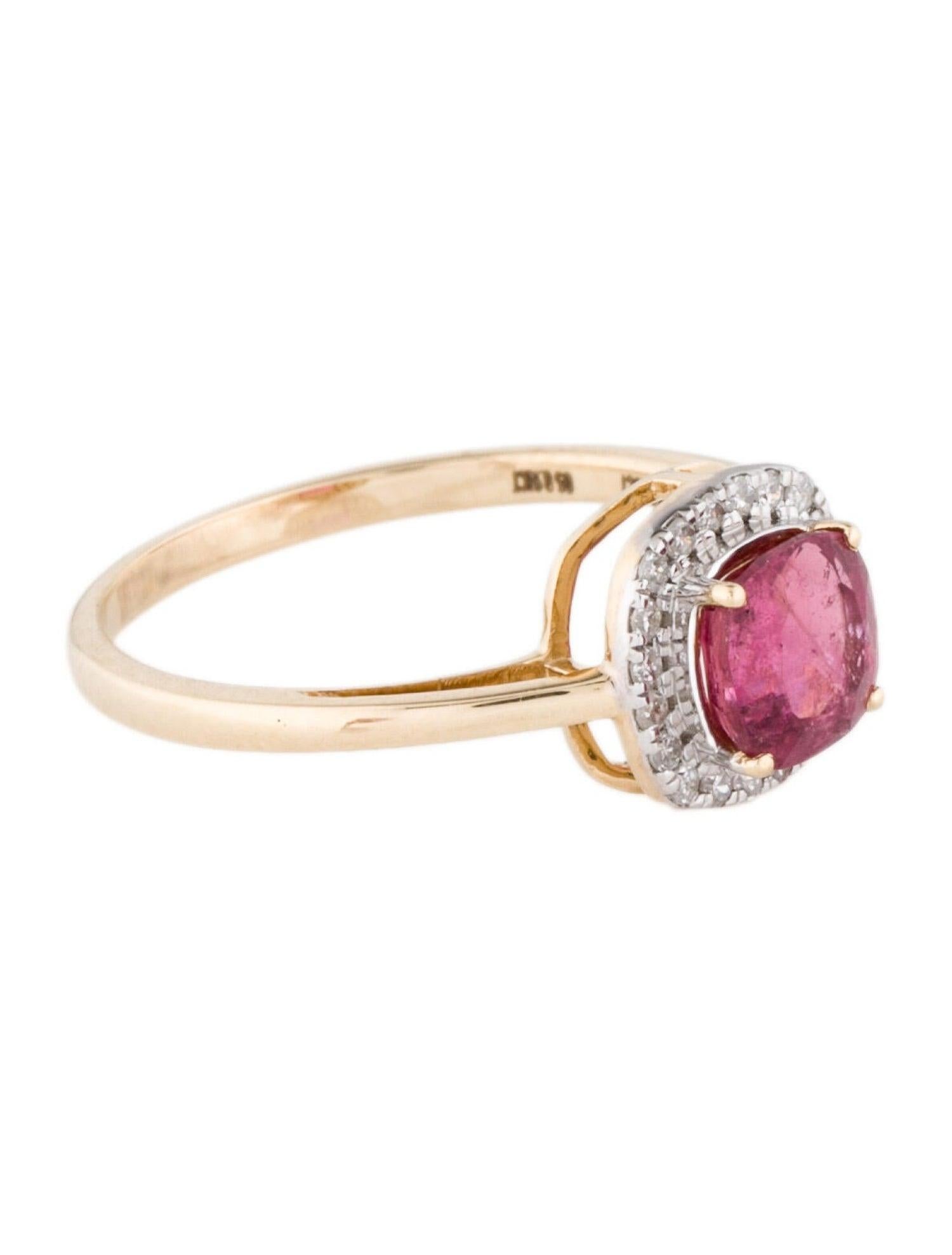 Embrace the exquisite allure of 'Rose Radiance,' a masterpiece from our Vibrant Pink Treasures collection. This captivating ring showcases a Rubellite gemstone, reminiscent of the depths of the sea and the vivid bloom of a rose.

Crafted with
