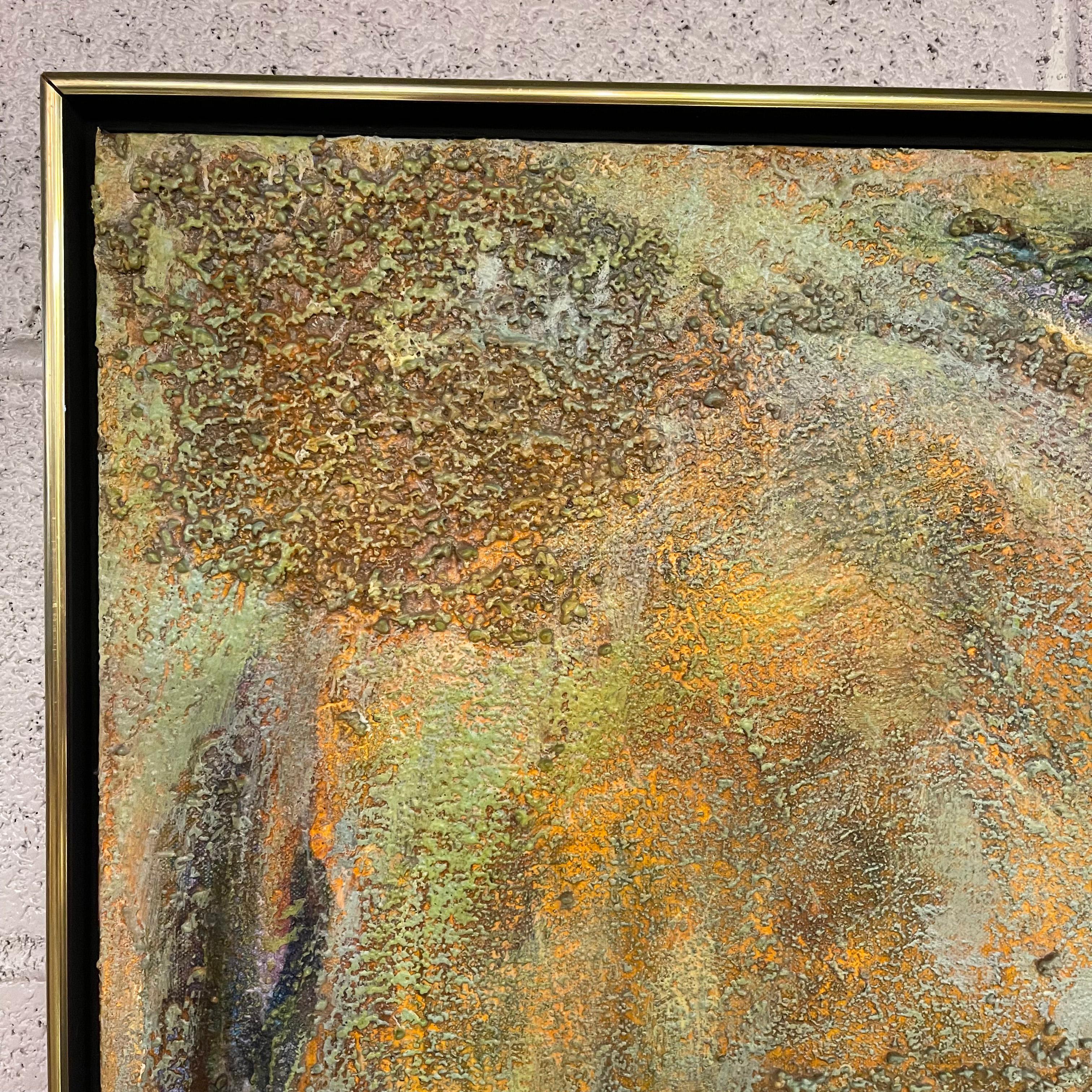 Fin du 20e siècle « Radiant Pledge », peinture à l'huile expressionniste abstraite de Frederick Terna en vente