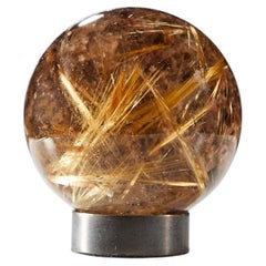 Radiant Quartz Sphere with Golden Rutile