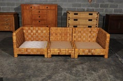 Radiant Restored Billy Baldwin Style Cane Basketweave Parsons Sofa, circa 1975