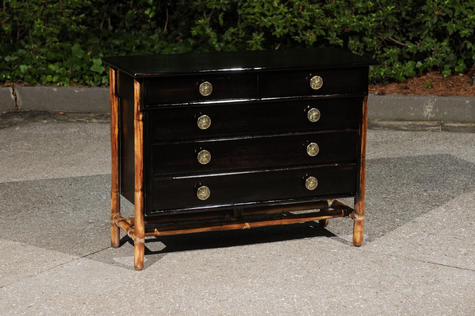 This magnificent commode is shipped as professionally photographed and described in the listing narrative: Meticulously professionally restored and completely installation ready.

A staggering restored example from an almost impossible to find