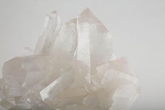Radiant Rock Crystal Cluster Mounted on Custom Stand, 15"H