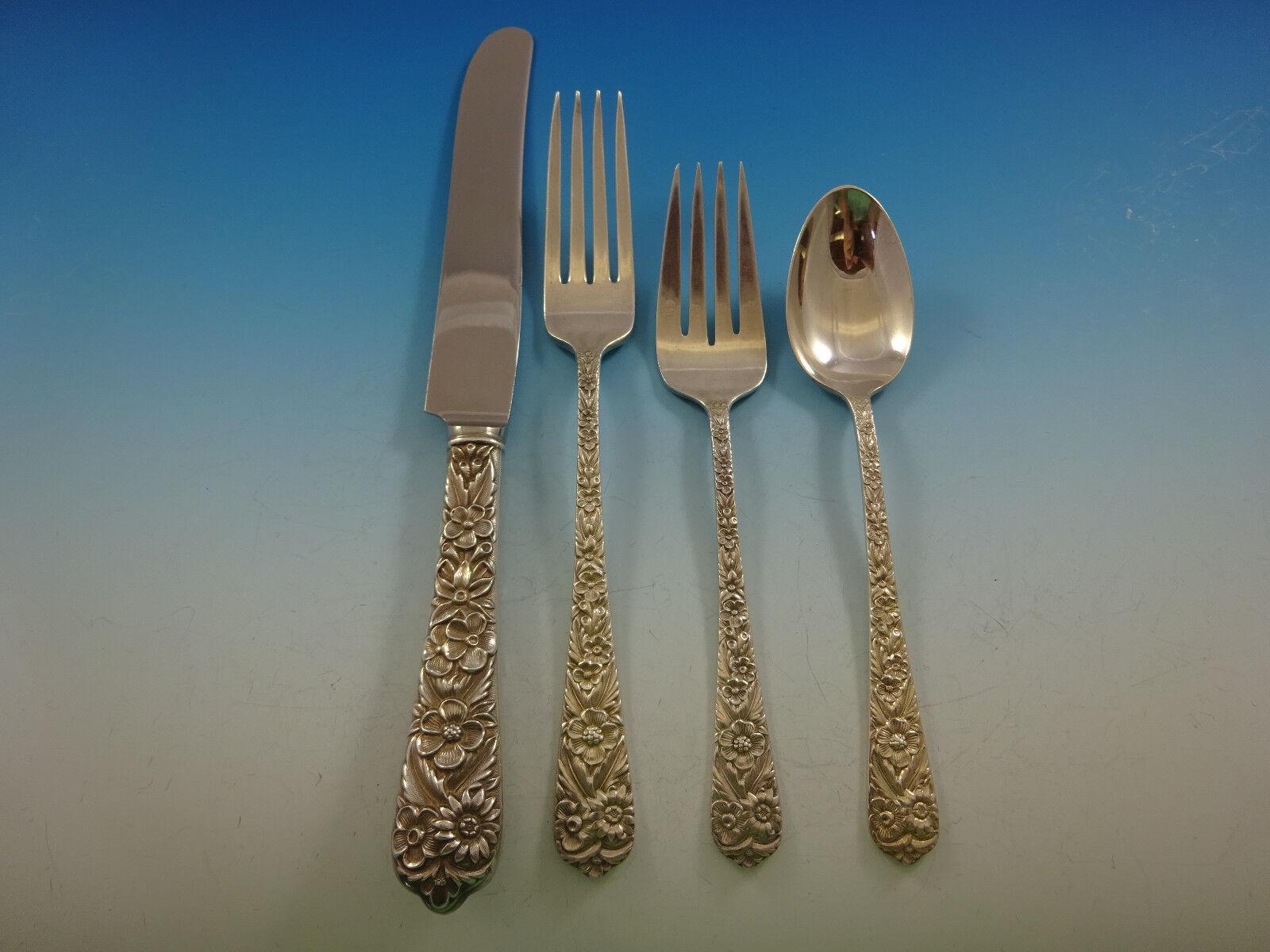 Radiant Rose by International Sterling Silver Cubiertos Servicio 12 Set 52 Piezas en venta 3