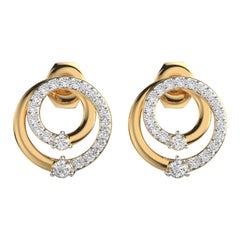 Radiant Round Moissanite Earrings 925 Sterling Silver Perfect Gift For Women.
