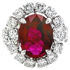 Radiant ruby diamond extravaganza