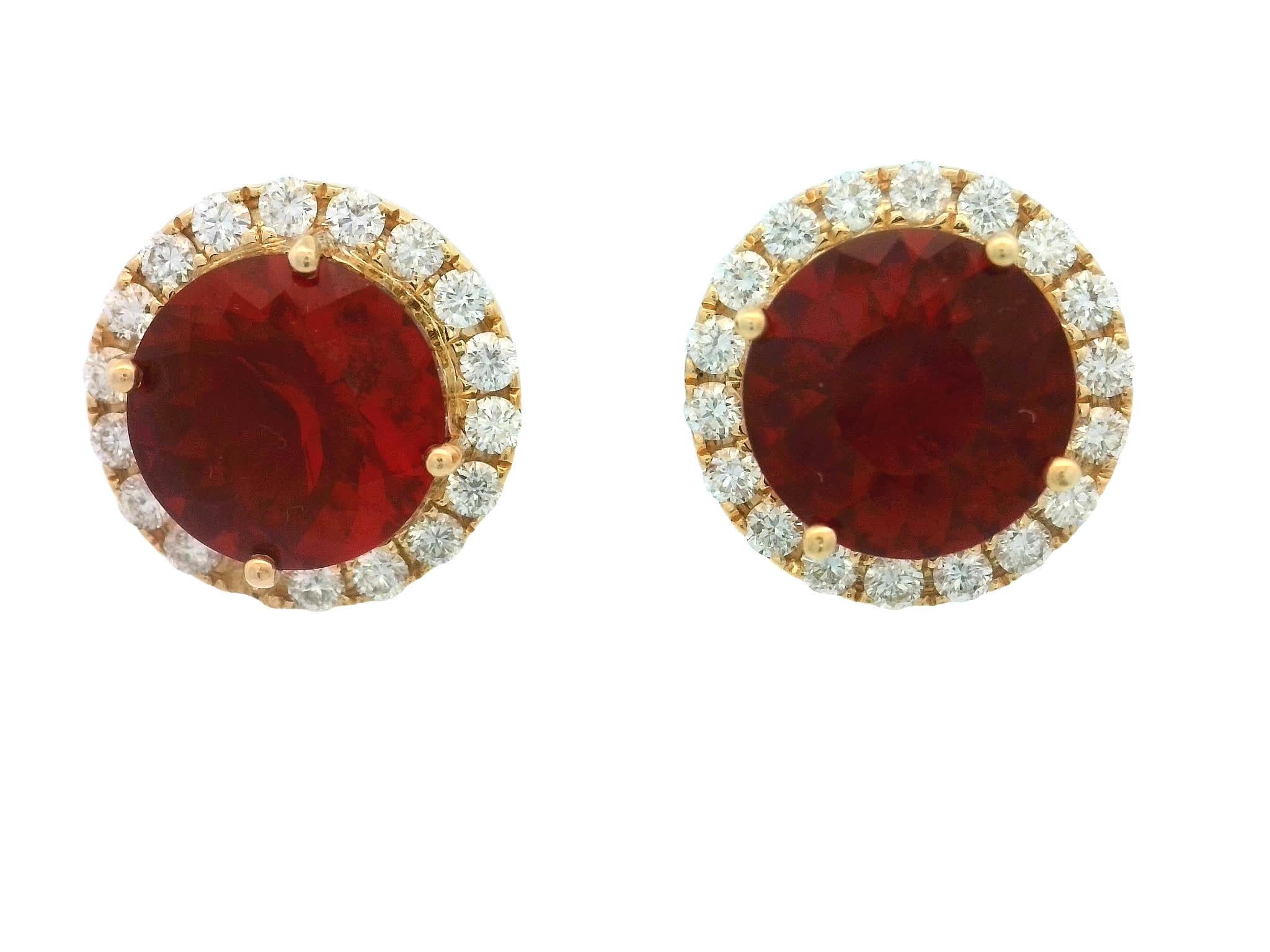 Introducing our exquisitely crafted Red and White Diamond Earrings, a stunning display of elegance that will leave everyone in awe. These earrings feature a delicate combination of red and white diamonds, carefully selected for their brilliance and