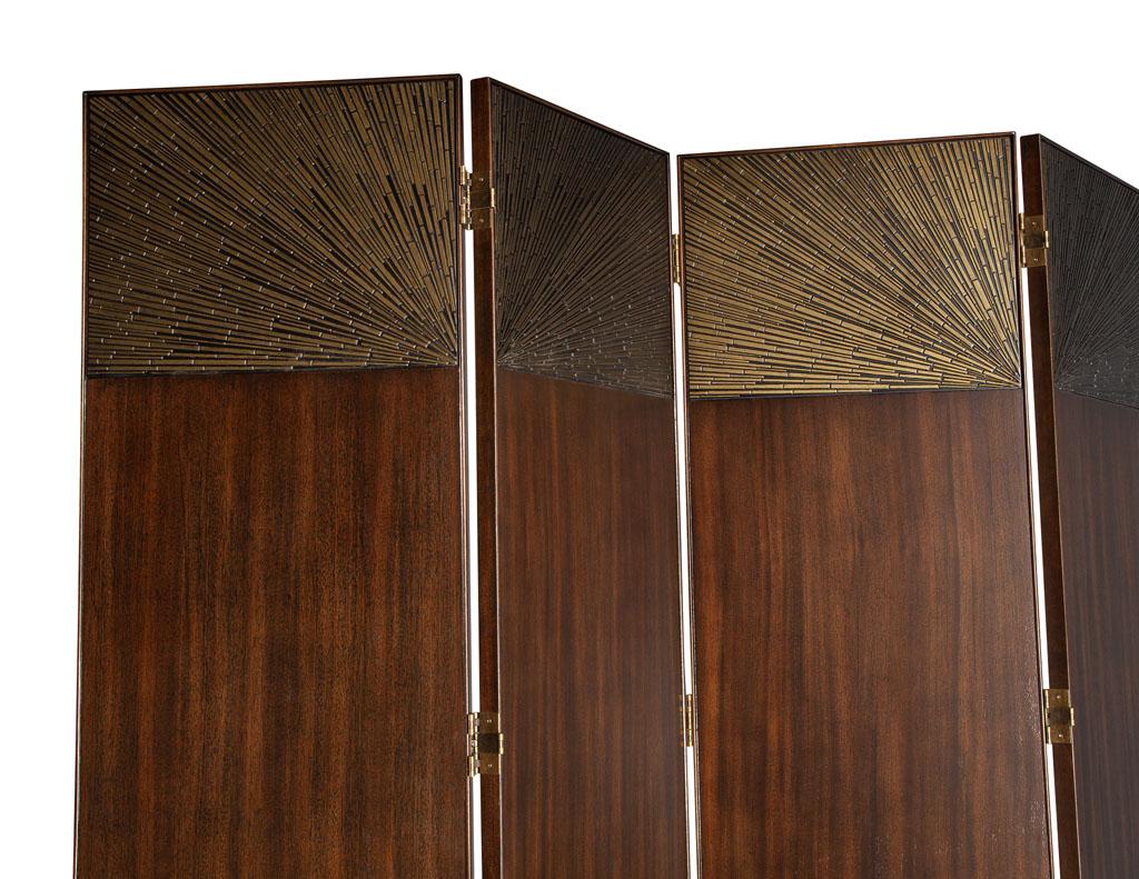Radiant Screen by Baker Furniture Thomas Pheasant. This beautiful mahogany wood room divider screen from Baker Furniture, made in the USA, is sure to add a touch of sophistication to any room. Crafted with mahogany wood, this room divider screen is
