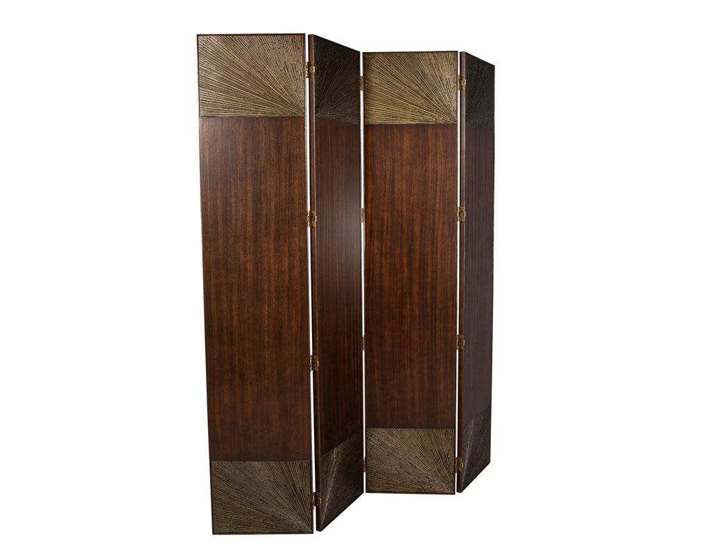 Mahogany Radiant Screen by Baker Furniture Thomas Pheasant