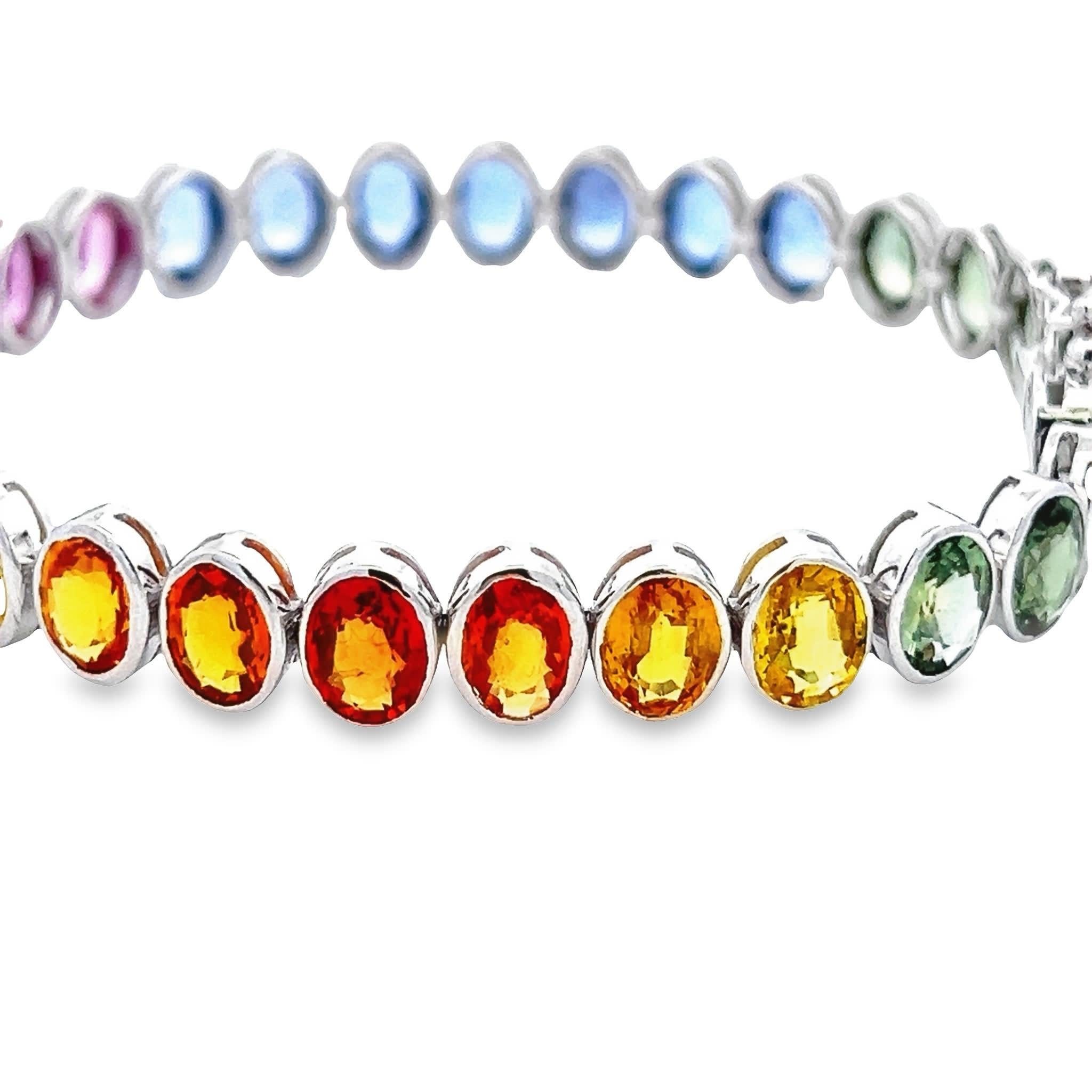 De las mujeres Espectro Radiante Pulsera de Piedras Multicolor en venta