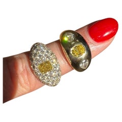 Radiant Statement Fancy Yellow 14K Colour-Collector’s Treasure Diamond Ring