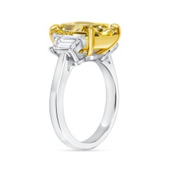 Radiant Statement Fancy Yellow SI 18K Gold Colour-Collector’s Treasure Heirloom