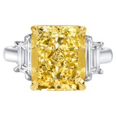 Radiant Statement Fancy Yellow SI 18K Gold Colour-Collector’s Treasure Heirloom