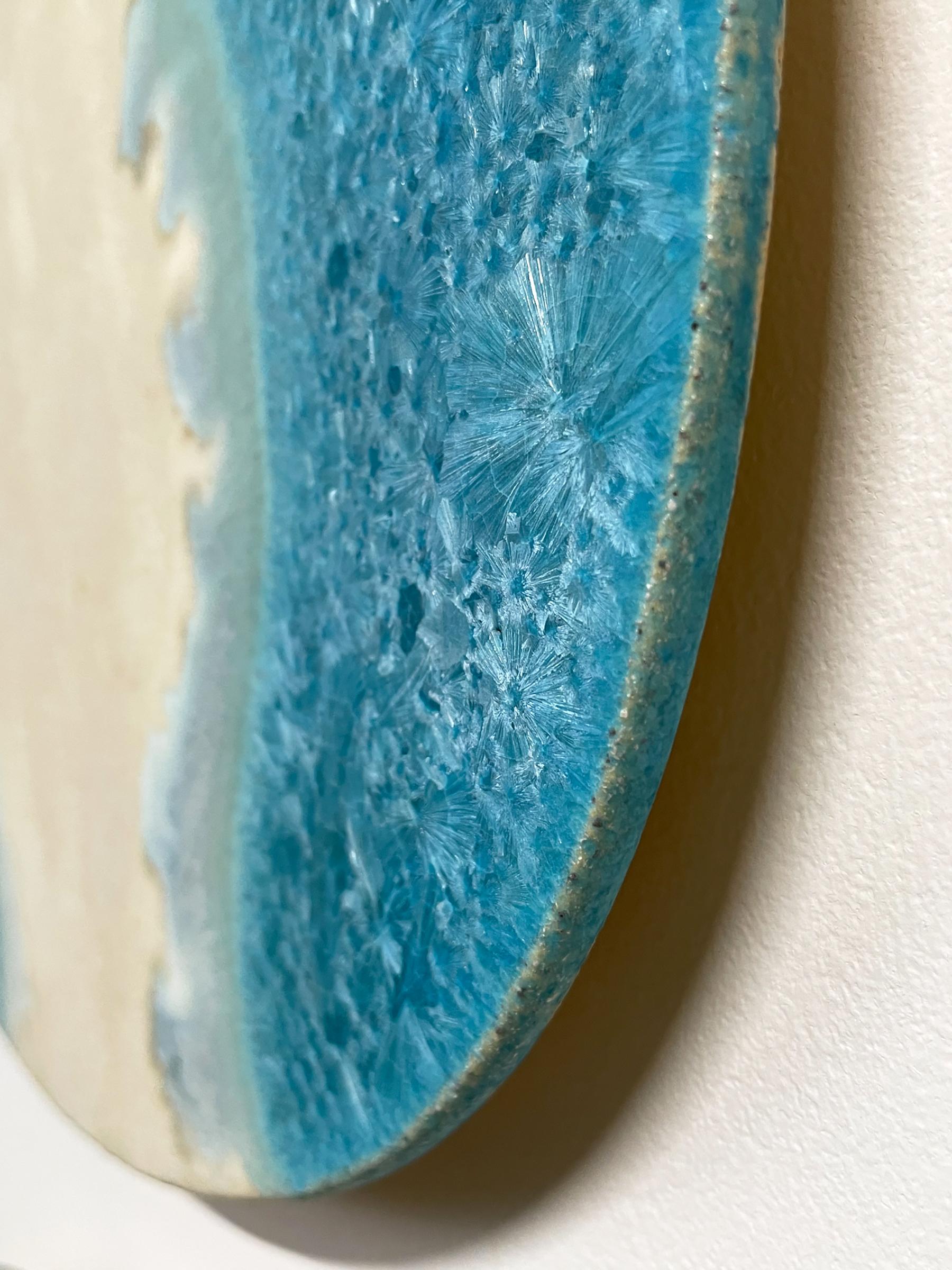Glazed Radiating Waves, Ceramic wall art by William Edwards
