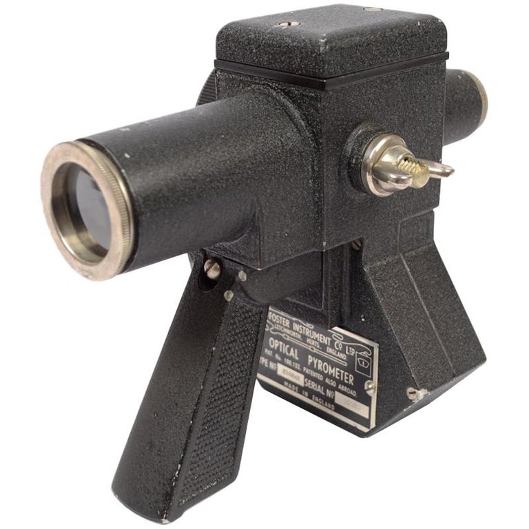 Radiation Optical Pyrometer Made of Black Painted Metal, 1950s at 1stDibs