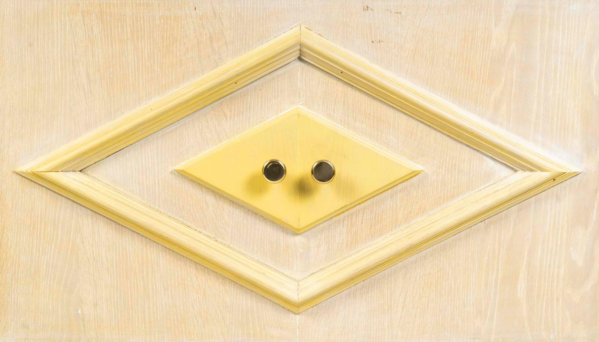 Mid-Century Modern Revêtement radiateur blanchi à la chaux et peint, 20e siècle en vente
